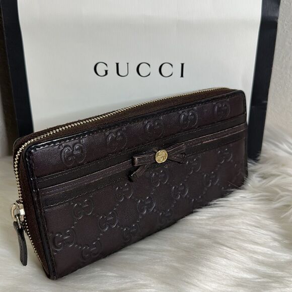 💯Authentic Guccissima Zipped Around Long Wallet 🍀 - Picture 11 of 17